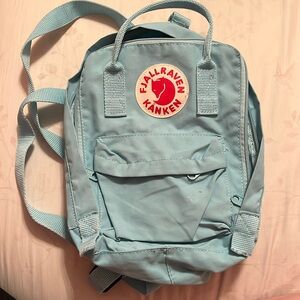 Small Blue Fjallraven kanken backpack